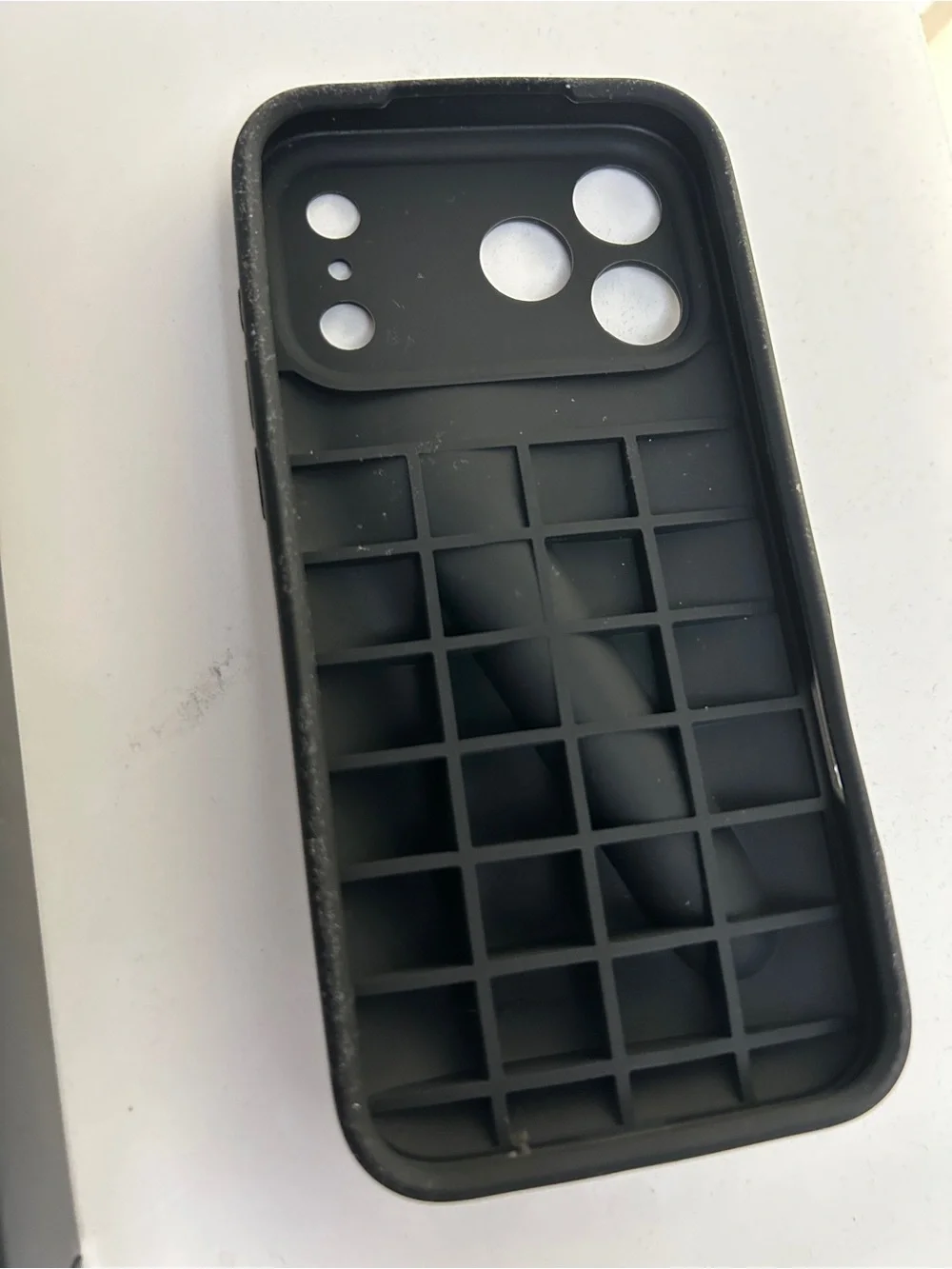 RHODE Black Silicone Phone Case with Sculpted Grip iPhone 17 pro max